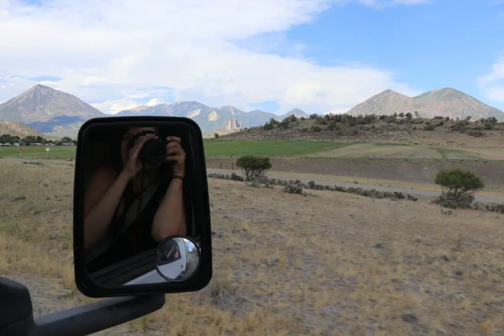 Photograph taken from Shellby the Shuttle Bus in Crawford State Park.