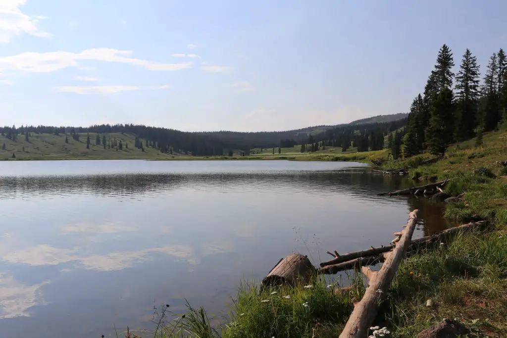 Scenic photograph of Dumont Lake near Rabbit Ears Pass