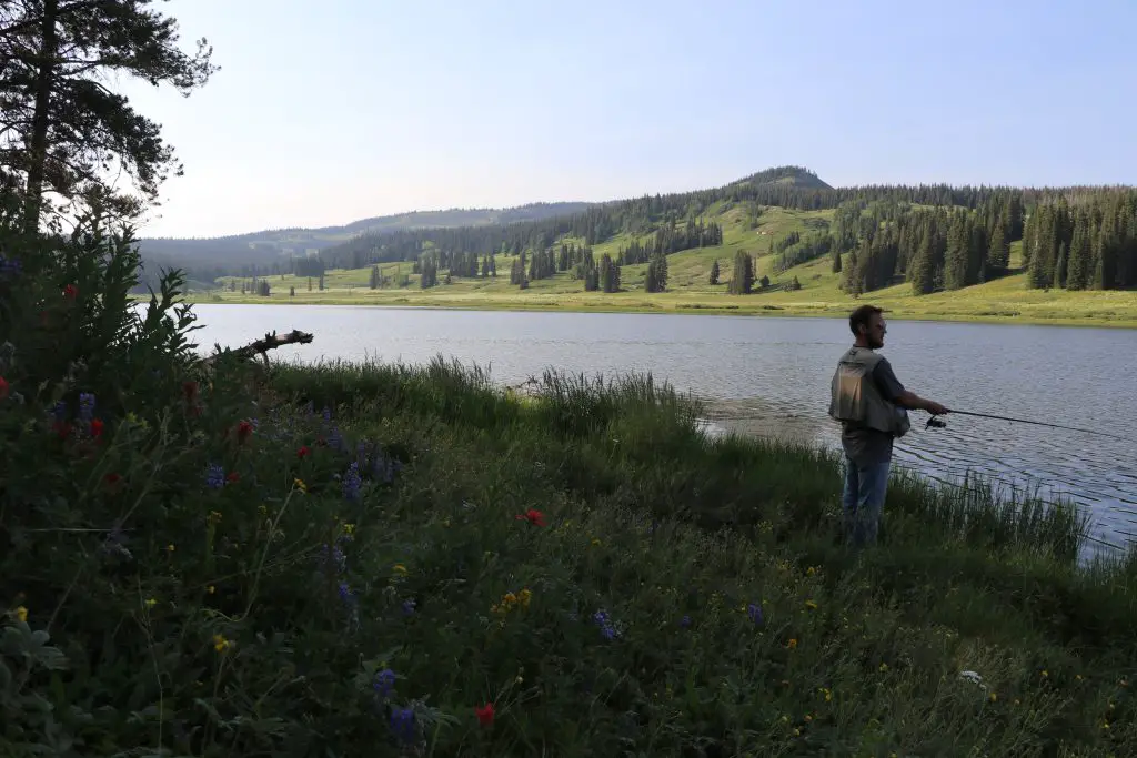 Luke Hanna Fishing at Dumont Lake Colorado