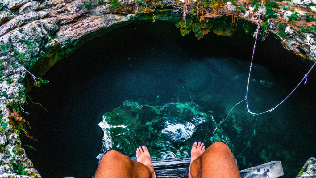 Exhilarating view from top of cenote in Tulum Mexico for Applied Worldwide blog Spend Your Best Three Days In Tulum, Mexico's Unsuspecting New Mecca