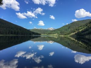 Photograph of Spring Creek Reservoir in Gunnison National Forest