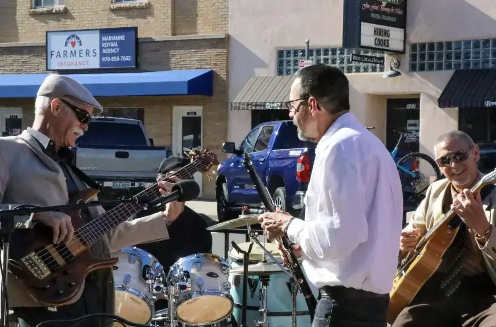 Photograph of Mick Wilson playing the clarinet in Fruita, CO taken by Luke Hanna