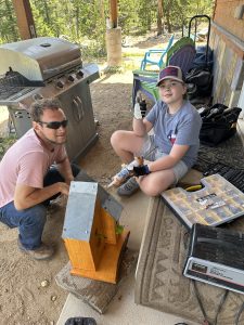 Building a Birdhouse with my Nephew and his new tools