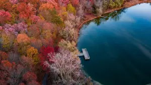 Aerial photo of Lake Michigan in Holly, MI in the United States from Aaron Burden