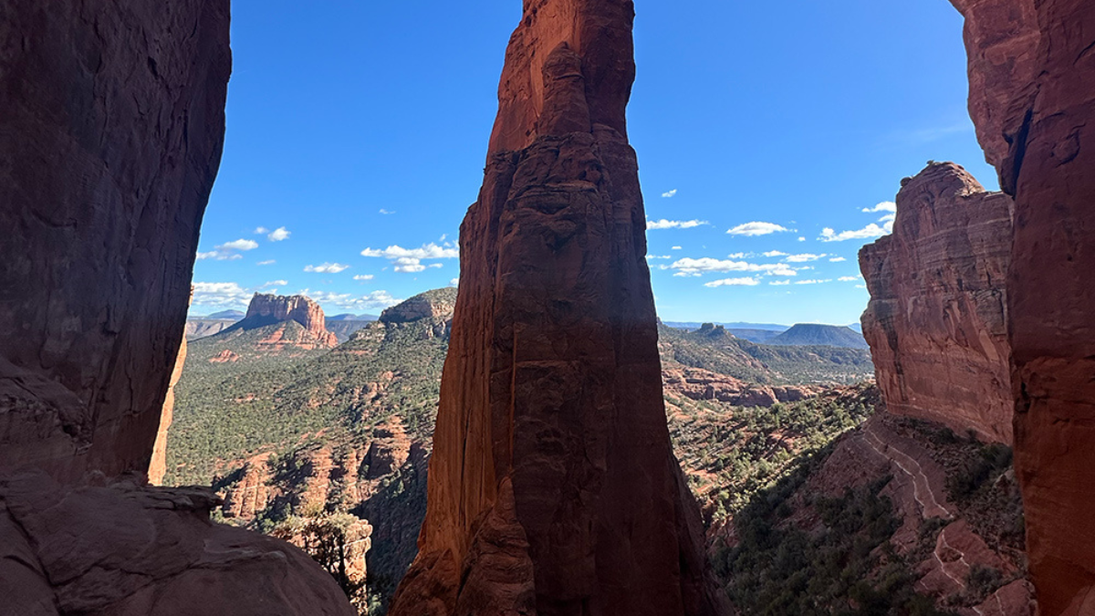 Photo of the Cathedral Rock vortex for Applied Worldwide blog "Feeling the Energy: Hiking Cathedral Rock Vortex in Sedona"