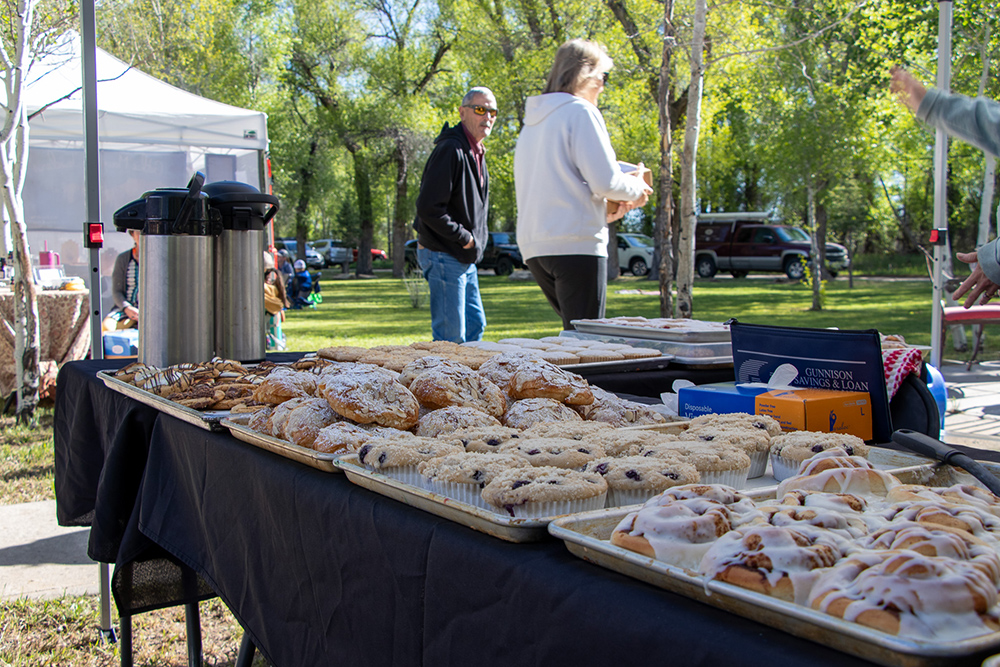 Photo of baked goods for sale at a booth at Hartman Castle Art Fair for Applied Worldwide blog "Hartman Castle Welcome Community for First Time in Century"