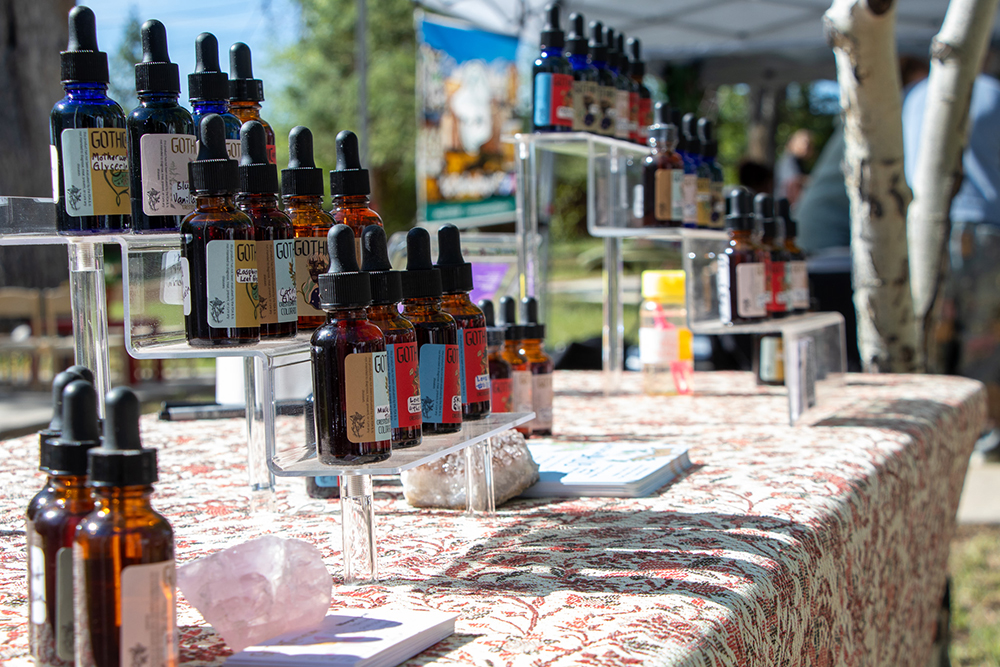 Photo of local essential oils at the Hartman Castle Art Fair for Applied Worldwide blog "Hartman Castle Welcome Community for First Time in Century"