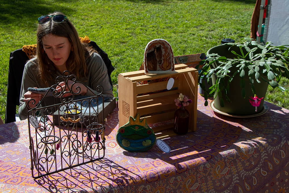 Photo of hand thrown clay mugs at the Hartman Castle Art Fair for Applied Worldwide blog "Hartman Castle Welcome Community for First Time in Century"
