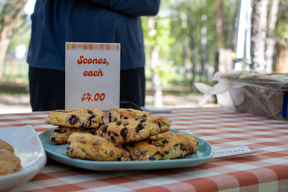 Photo of home baked scones at the Hartman Castle Art Fair for Applied Worldwide blog "Hartman Castle Welcome Community for First Time in Century"