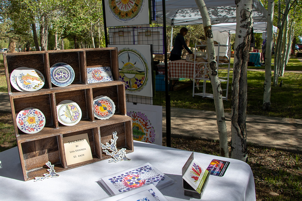 Photo of vender booth at the Hartman Castle Art Fair for Applied Worldwide blog "Hartman Castle Welcome Community for First Time in Century"