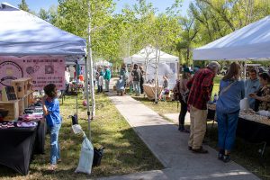 Photo of booths at Hartman Castle Art Fair for Applied Worldwide blog "Hartman Castle Welcome Community for First Time in Century"