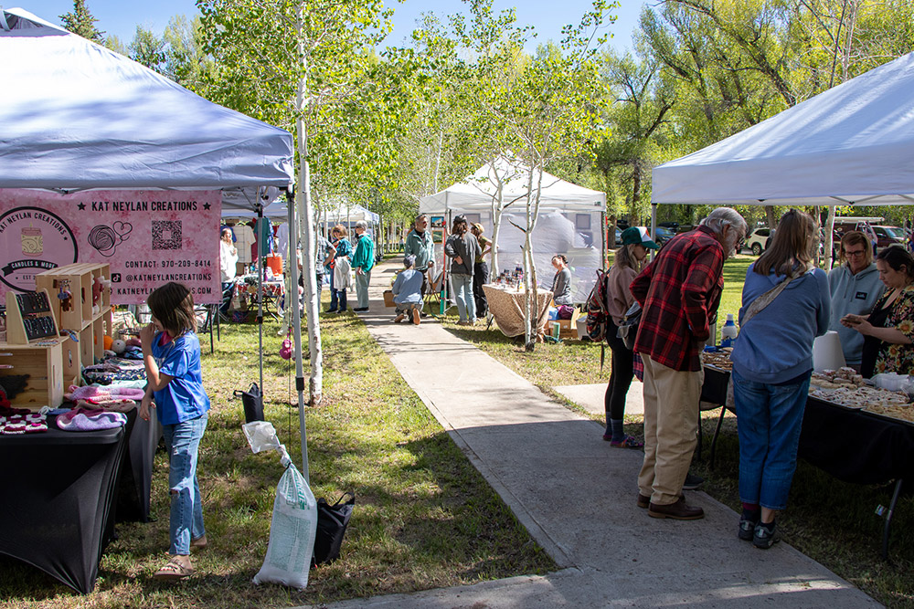 Photo of booths at Hartman Castle Art Fair for Applied Worldwide blog "Hartman Castle Welcome Community for First Time in Century"