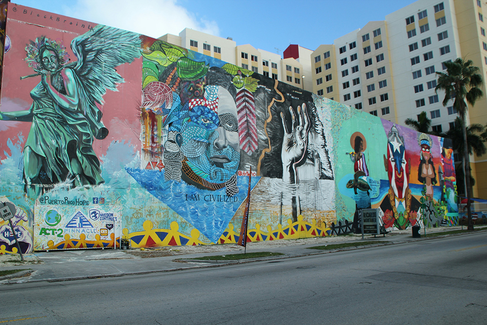 Photo of winewood wall art in Miami for Applied Worldwide blog "What to Know Before Planning a Trip to Miami"